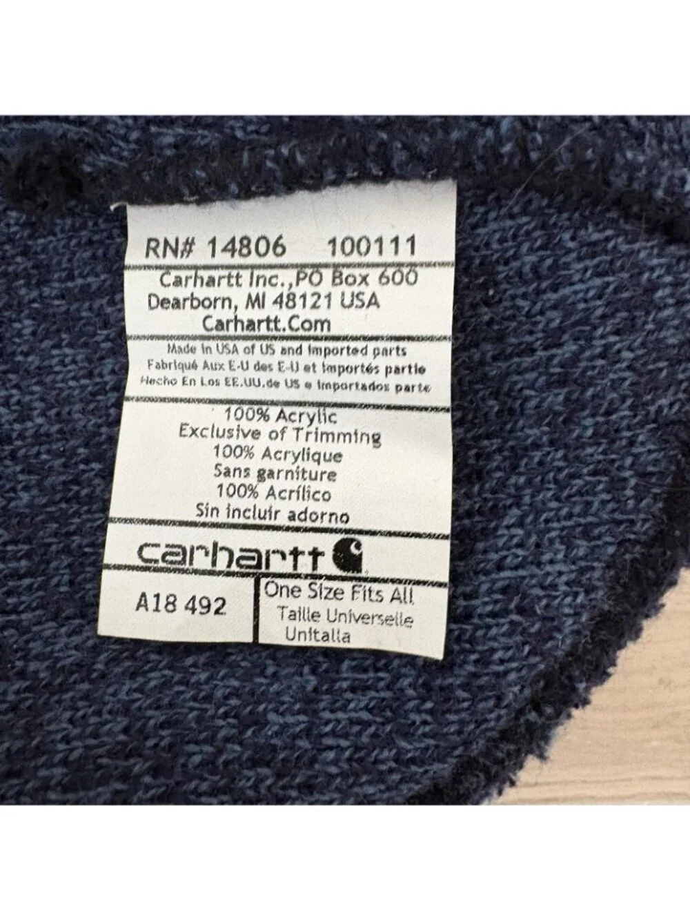 Carhartt unisex blue